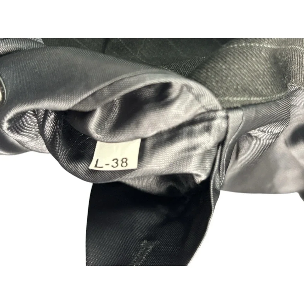 vtg Y2K Jones New York 38L 34x32 Charcoal Striped 2pc Pant‎ Suit Wool Pleated